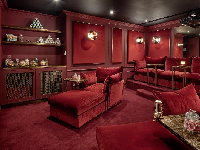 cinema room in Notting Hill